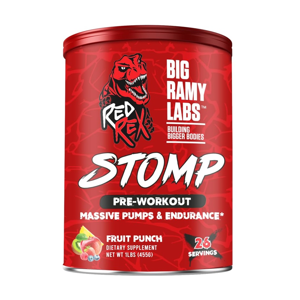 بيج رامي لابز Red Rex Stomp ما قبل التمرين Massive Pumps & إندورانس - 455 جم - فروت بانش